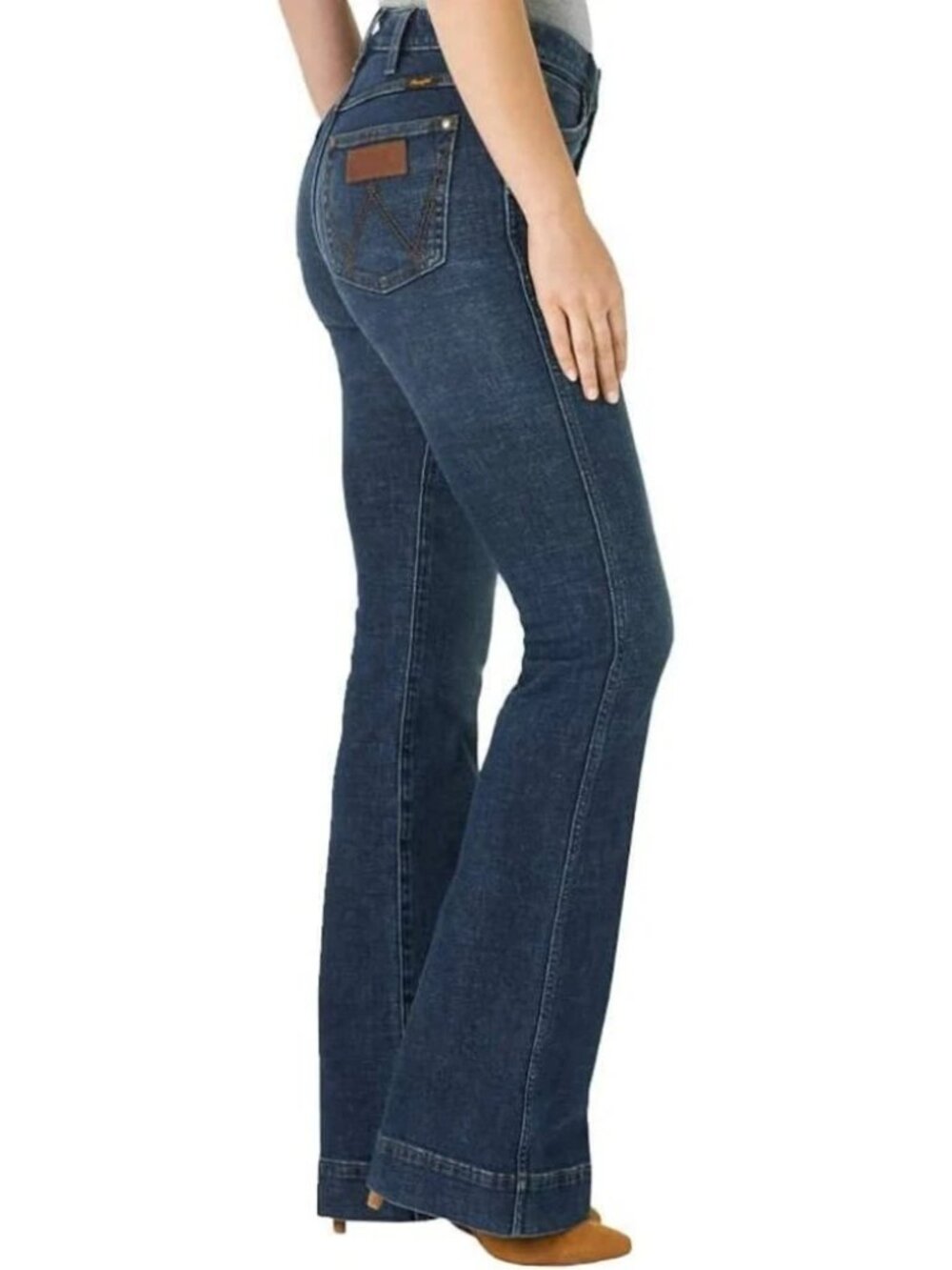 Wrangler Women's Size 16/34 High-Rise Bootcut Jeans Light Blue Stretch Denim,NWT - Picture 3 of 7